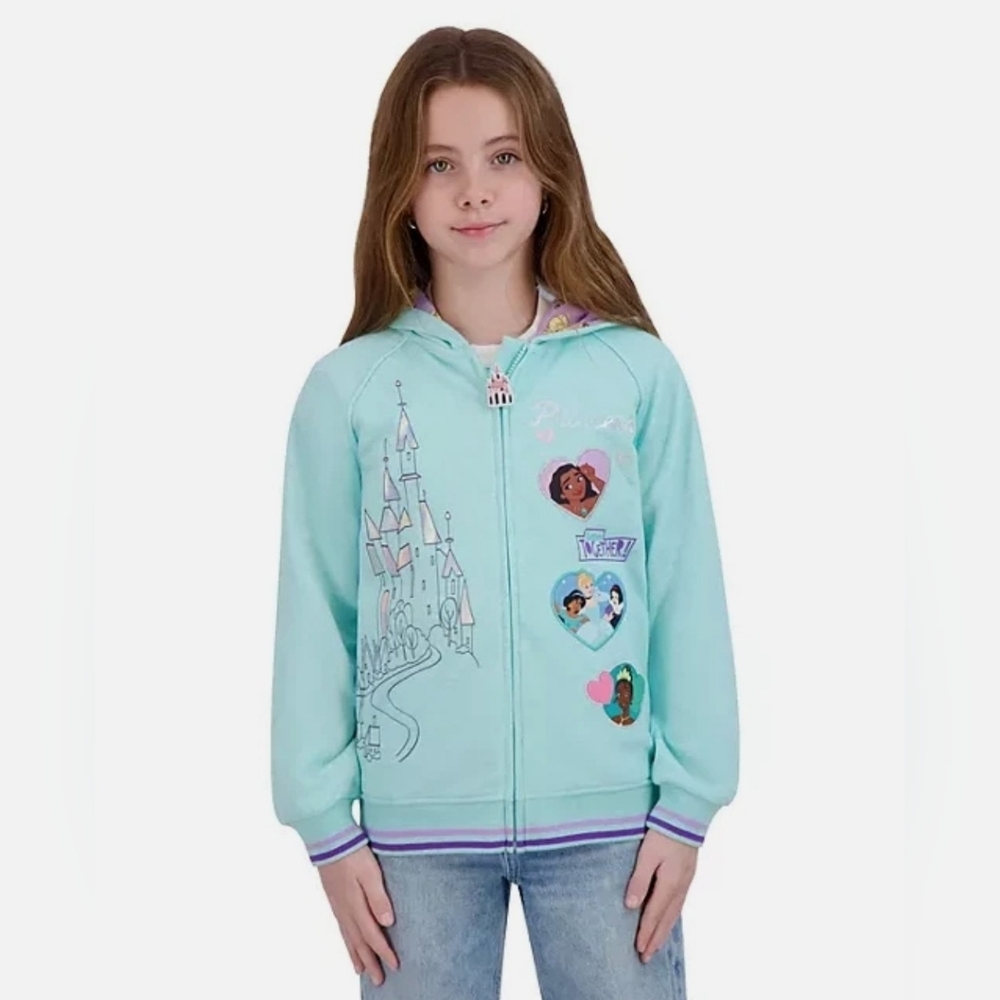 Disney Princess Aqua Hoodie for Kids Size 8